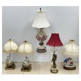 Victorian Figural & Other Lamps