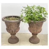 Resin Urn Style Patio Planters