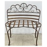 Wrought Iron Deer Park Style Garden Bench