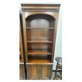 7.5 FT Bowery Hill Cherry Wood Lighted Open