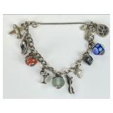 James Avery Sterling Charm Bracelet w/ Charms