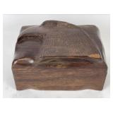 Handcrafted Eagle Ironwood Art Trinket Box