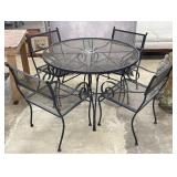 Wrought Iron Patio Table & Chairs