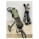 Sun Mountain Speed Cart & Golf Bags w/ Clubs