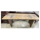 Spanish Revival Style Trestle Table