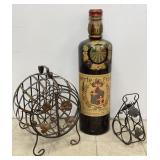 Unique Wrought Iron Bottle Racks & Wine Bottle