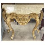 Gilt Louis XV Reproduction Console Table