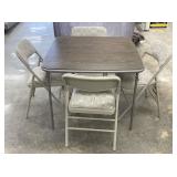 Folding Table w/ Upholstered Chairs