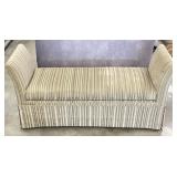 Skirted Upholstered Window Bench