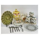 Vintage Cookie Jar, Canister, Merry Mushroom &