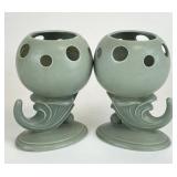 Rum Rill Pottery Ivy Ball Vases