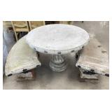 Vintage Concrete Patio Set