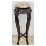 Vintage Chinese Hardwood Pedestal Plant Stand