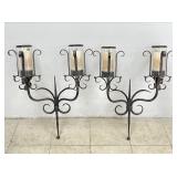 Gothic Style Wrought Iron Wall Sconces