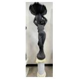 Crosa Style Concrete Lady Holding Dish Statue