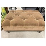 Tufted Velvet Ottoman