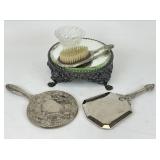 Vintage Hand Held Mirrors, Brushes & More