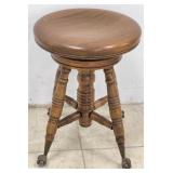 Vintage Ball & Claw Piano Stool