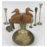Selection of Brass & Wood Home Decor