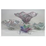 Selection Mid Century Art Glass Bowls