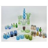 Vintage Colored & Vaseline Glass
