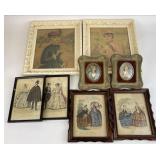 Vintage Framed Prints & Pictures Under Glass