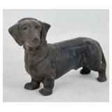 Cast Iron Dachshund Coin Bank