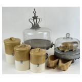 Country Farmhouse Canisters, Cake Plates & More
