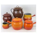 Mid Century Luma Enamel Cookware & More
