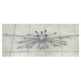 Mid Century Chrome Sputnik Ceiling Light