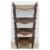Vintage Victorian Four Tier Whatnot Shelf