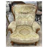 Vintage French Country Wingback Chair