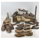 Vintage Shoe Lasts & Cobblers Box