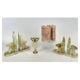 Hand Carved Stone Bookends & More