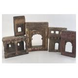 Handcrafted Indian Wooden Temple Jharokhas