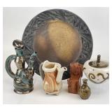 Selection of Studio Art Pottery - One Signed