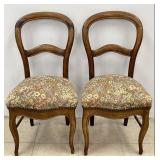 Antique Victorian Balloon Back Dining Chairs