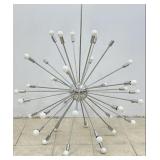 4 FT Mid Century Chrome Sputnik Chandelier