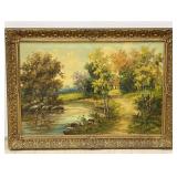Gilt Framed Oil on Canvas
