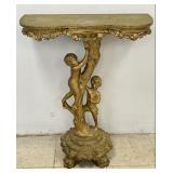 Rococo Inspired Gilt Accent Table