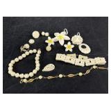 Antique Carved Bone Style Jewelry