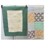 Vintage Hand Stitched Quilt & Lap Quilt