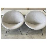 Mid Century Modern Saucer Chairs