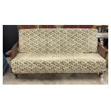 Mid Century Upholstered Futon Sofa