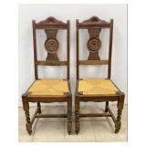 Antique French Breton Dining Chairs