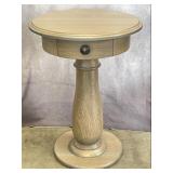 Amish Outlet Store Pedestal Base Side Table