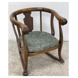 American Empire Barrel Back Rocking Chair