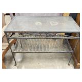 Wrought Iron Table w/ Glass Top