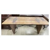 Kosas Home Kylie Iron Accented Wood Console Table
