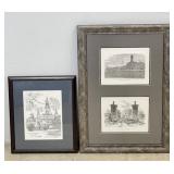 Framed Architectural Travel Prints